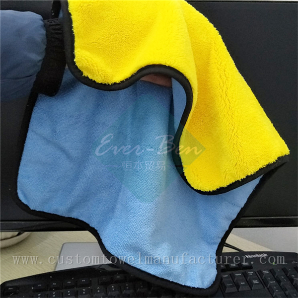 Bulk Blue Quick Dry Car Cleaning Towels Exporter Soft Coral Fleece Towels Wholesaler